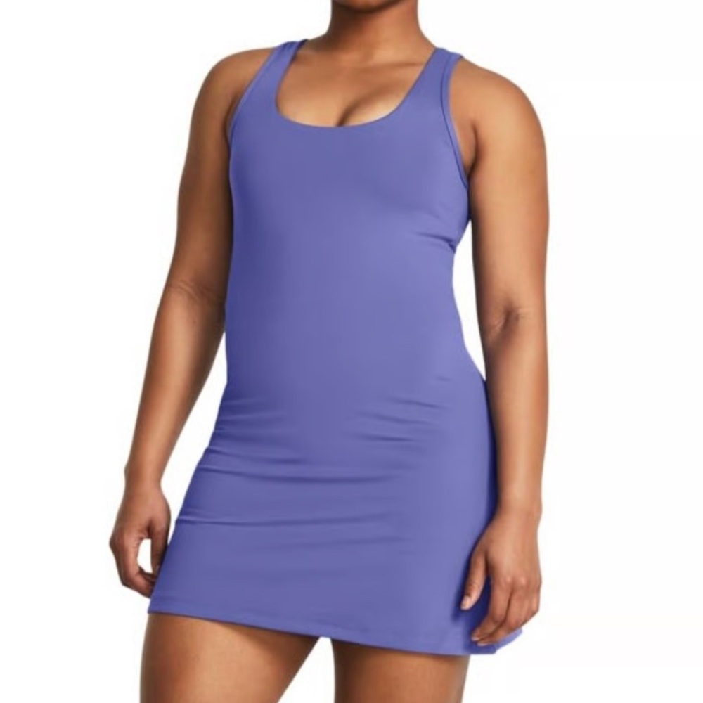 Under Armour Periwinkle Built In Shelf Bra Athletic Dress Size S